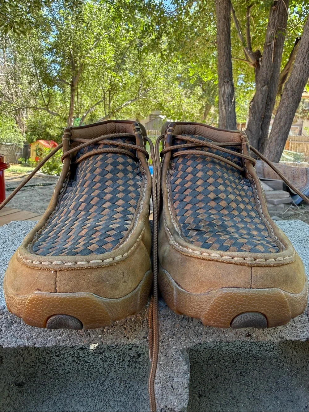 Twisted X Men's Chukka Driving Mocs Woven Leathee